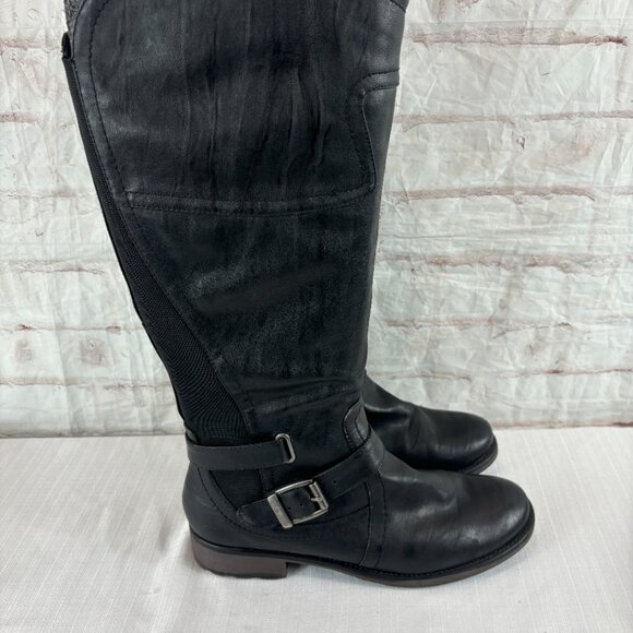 BareTraps Women's 11 M Black Seduce Tall Zip Riding Boots - Picture 3 of 13